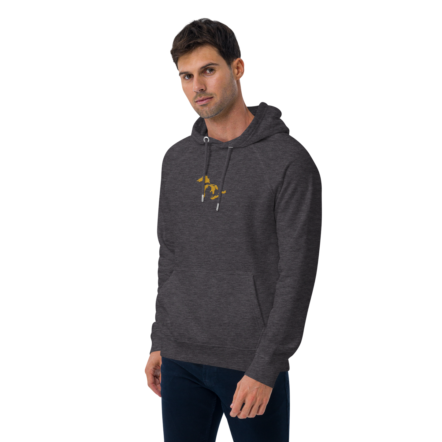 Great Lakes Hoodie (Gold) | Unisex Organic - Emb.