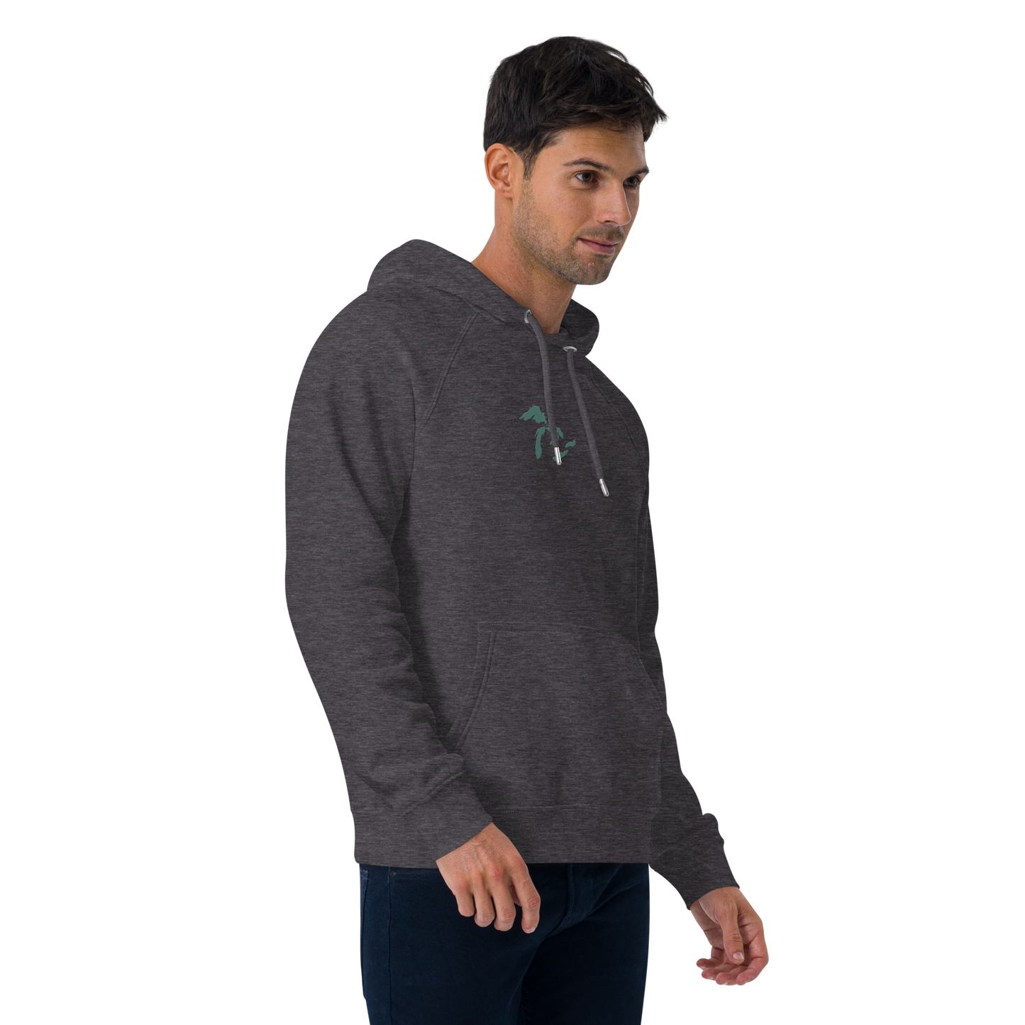 Great Lakes Hoodie (Copper Green) | Unisex Organic - Emb.