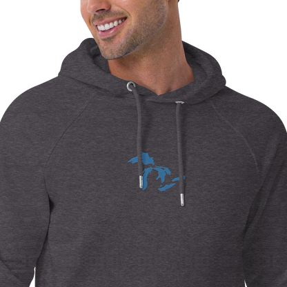 Great Lakes Hoodie (Superior Blue) | Unisex Organic - Emb.