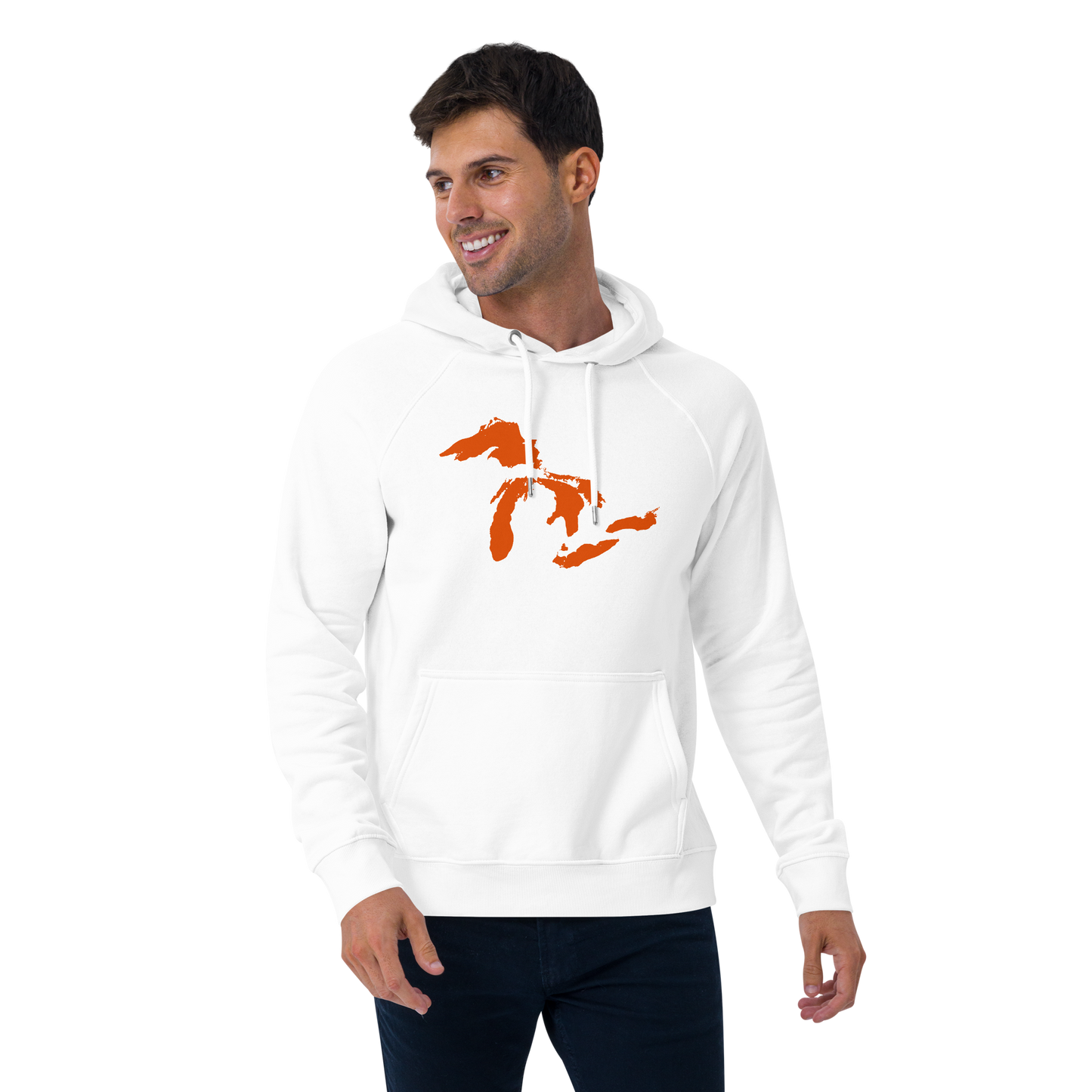 Great Lakes Hoodie (Maple Leaf Orange) | Unisex Organic