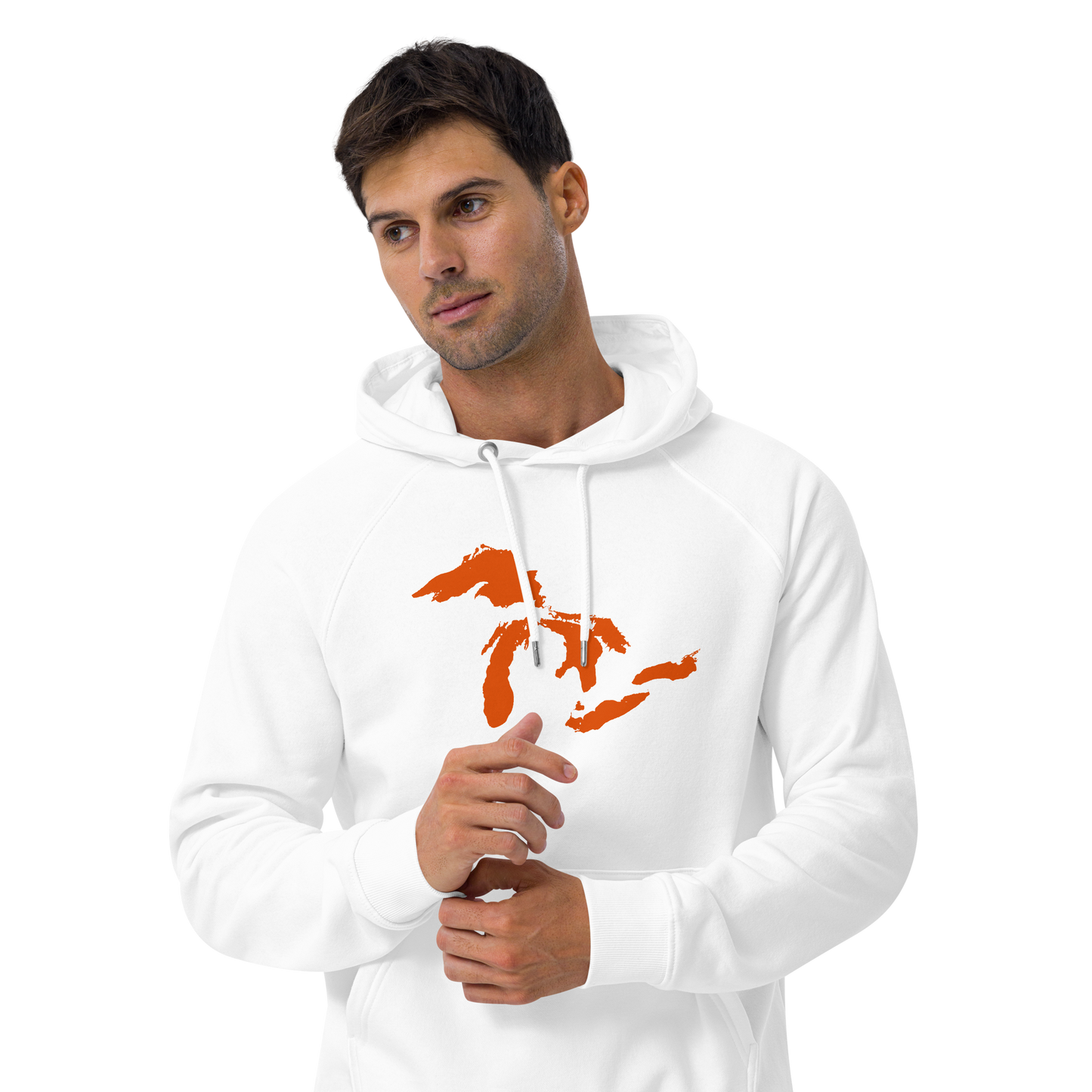 Great Lakes Hoodie (Maple Leaf Orange) | Unisex Organic