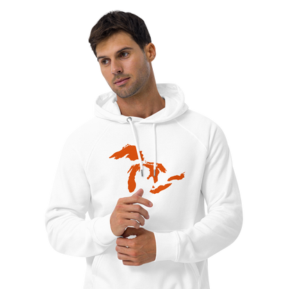 Great Lakes Hoodie (Maple Leaf Orange) | Unisex Organic