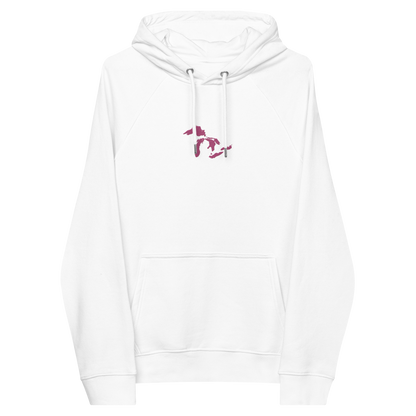 Great Lakes Hoodie (Apple Blossom Pink) | Unisex Organic - Emb.