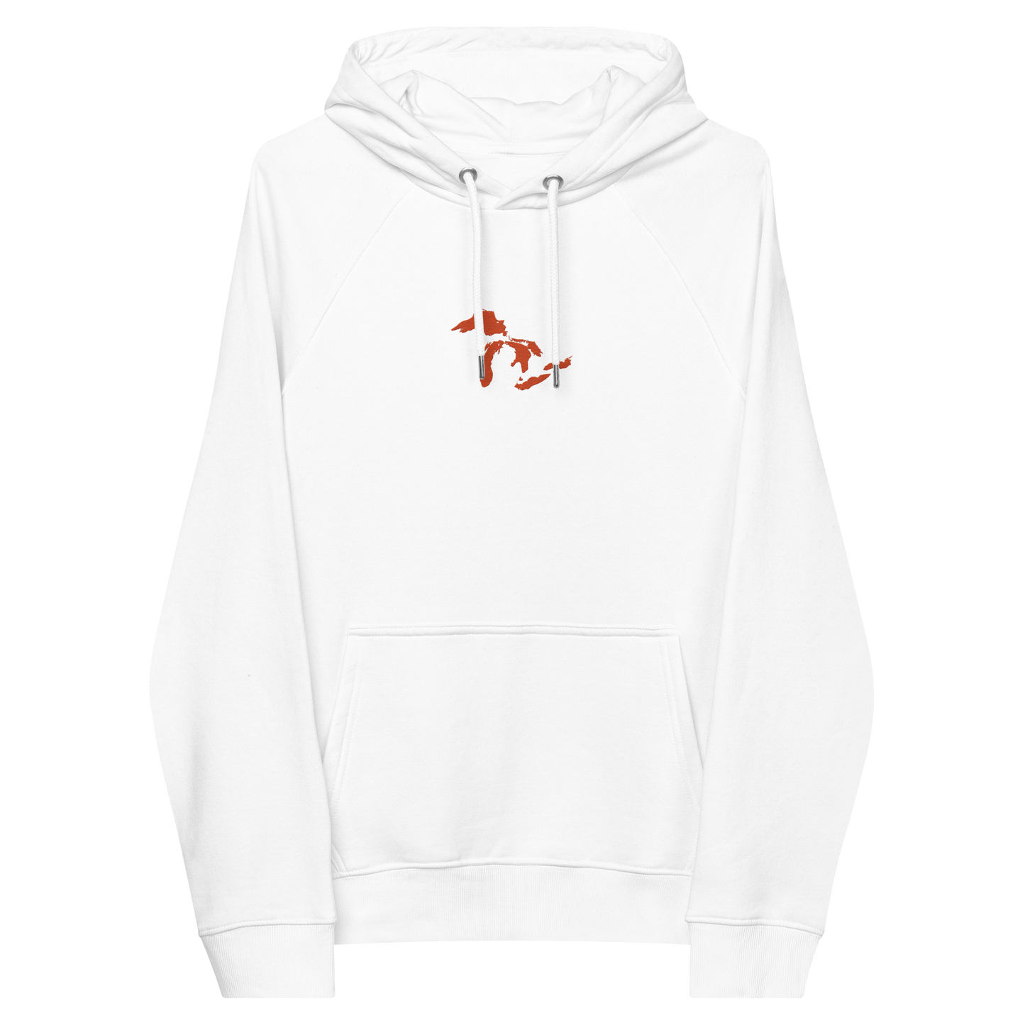 Great Lakes Hoodie (Maple Leaf Orange) | Unisex Organic - Emb.