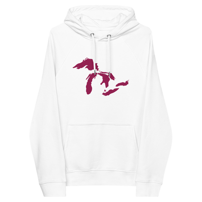 Great Lakes Hoodie (Ruby Red) | Unisex Organic