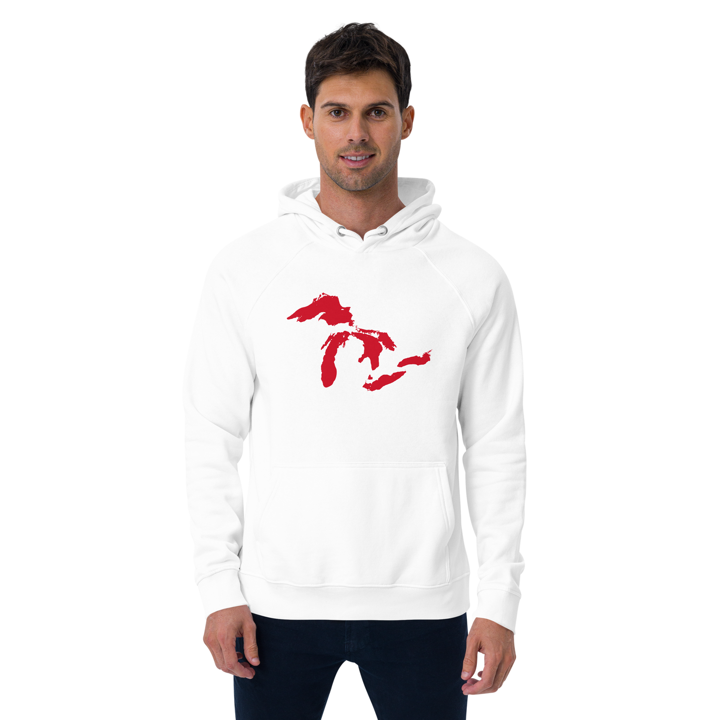 Great Lakes Hoodie (Aliform Red) | Unisex Organic