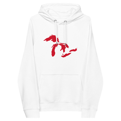 Great Lakes Hoodie (Aliform Red) | Unisex Organic