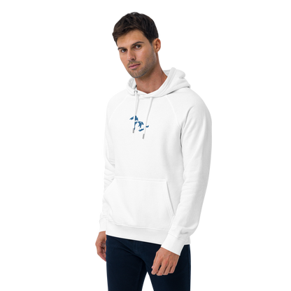 Great Lakes Hoodie (Superior Blue) | Unisex Organic - Emb.