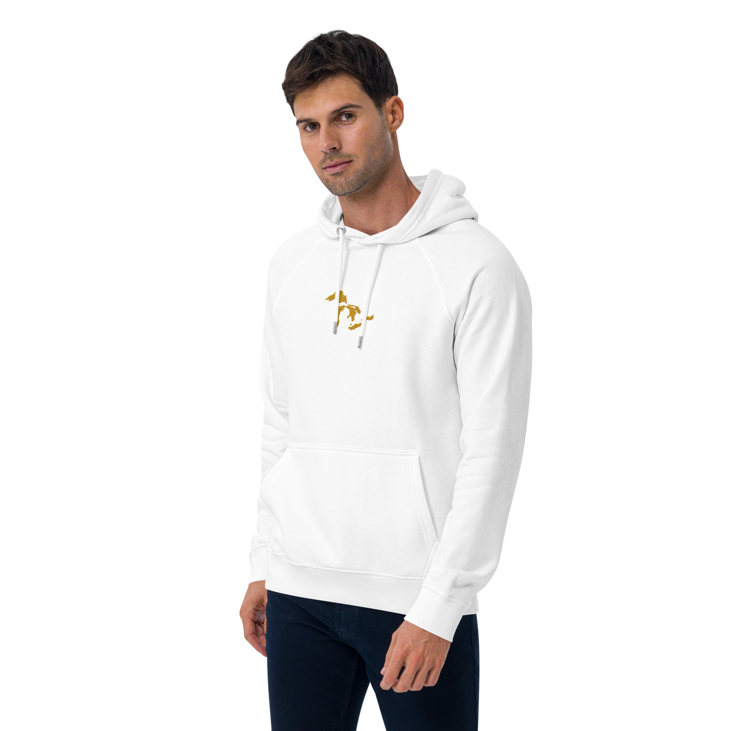 Great Lakes Hoodie (Gold) | Unisex Organic - Emb.