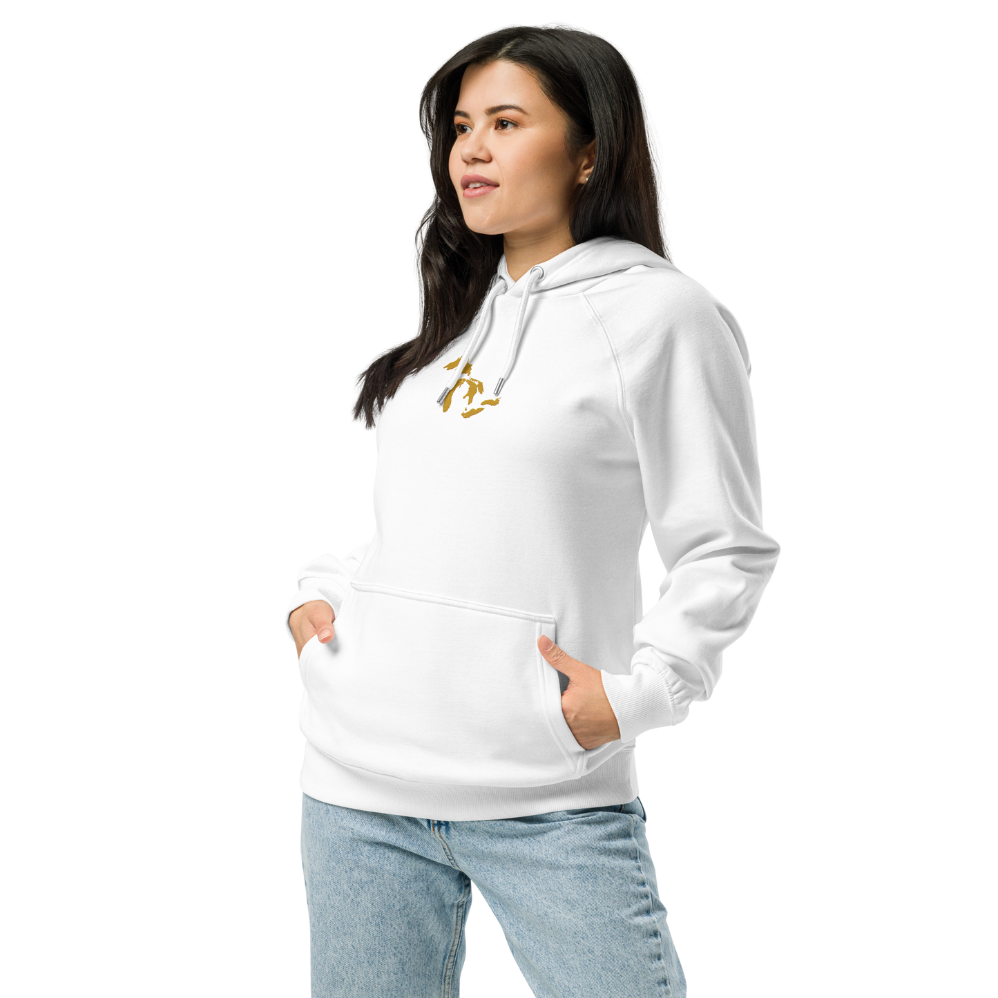 Great Lakes Hoodie (Gold) | Unisex Organic - Emb.