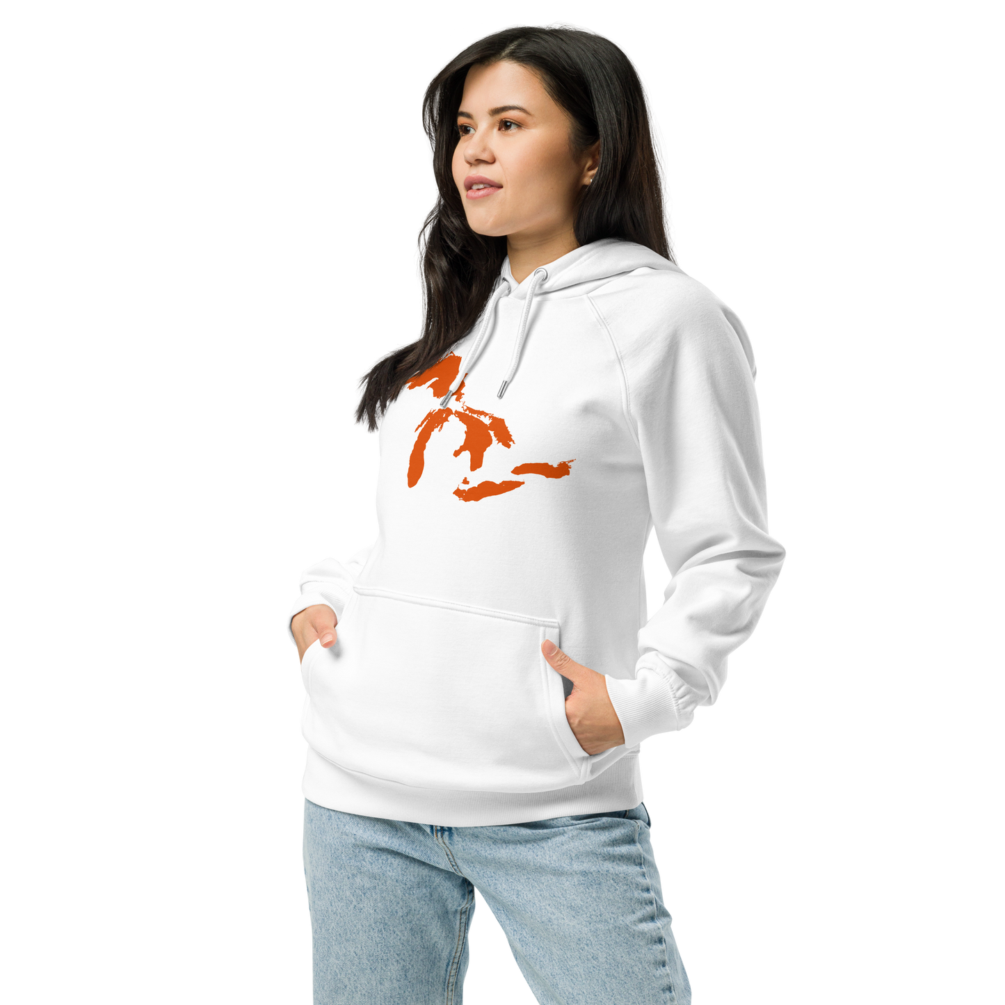 Great Lakes Hoodie (Maple Leaf Orange) | Unisex Organic