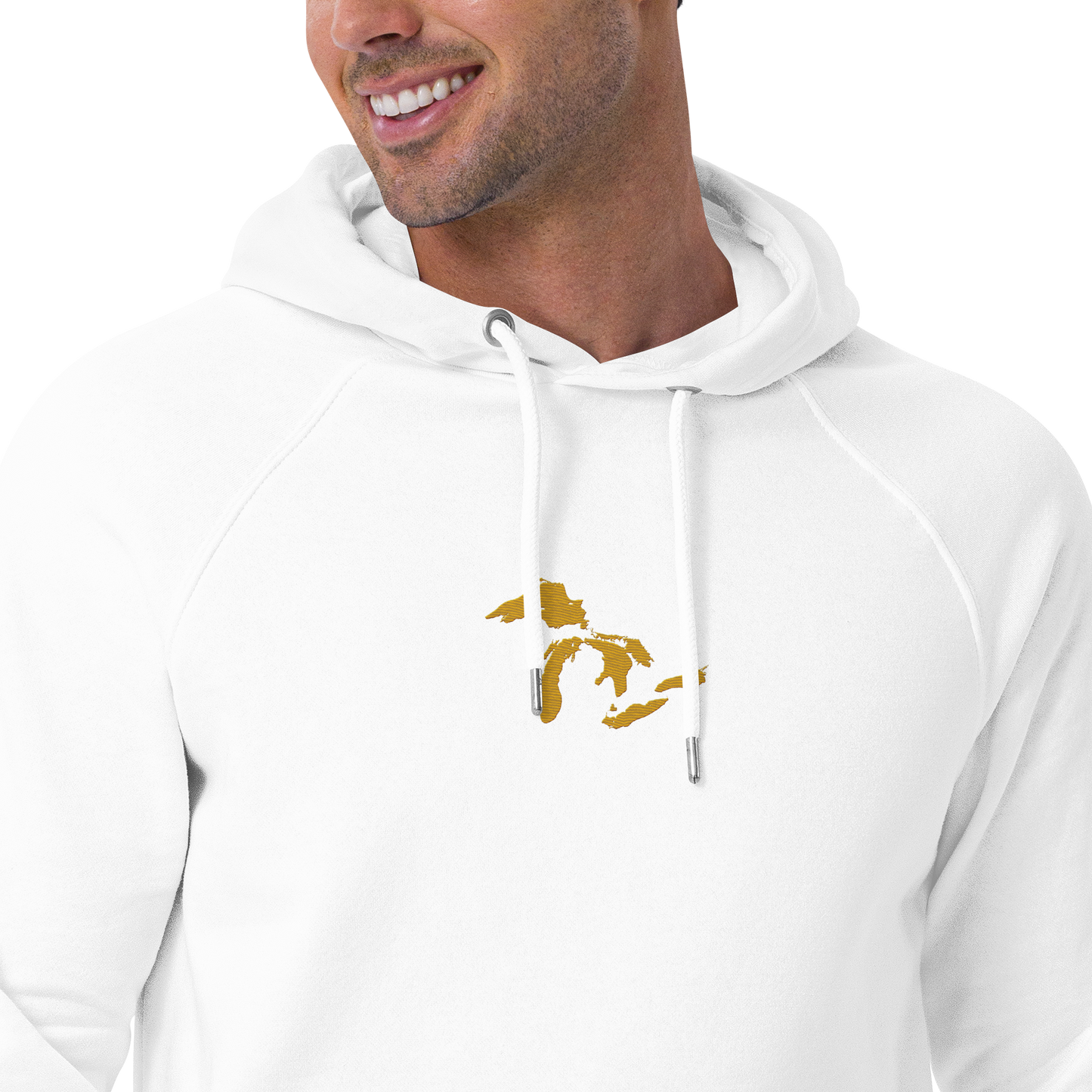 Great Lakes Hoodie (Gold) | Unisex Organic - Emb.