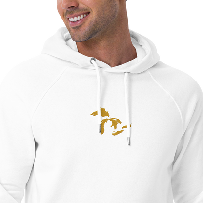 Great Lakes Hoodie (Gold) | Unisex Organic - Emb.