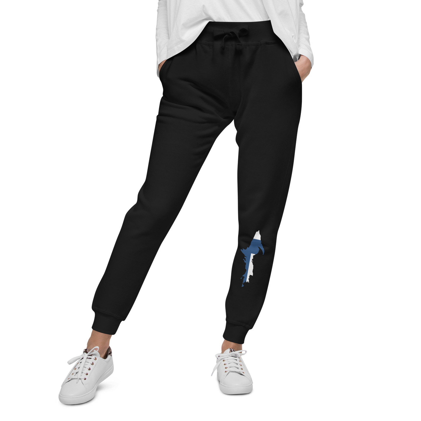 Michigan Upper Peninsula Sweatpants (w/ UP Finland Flag Outline)