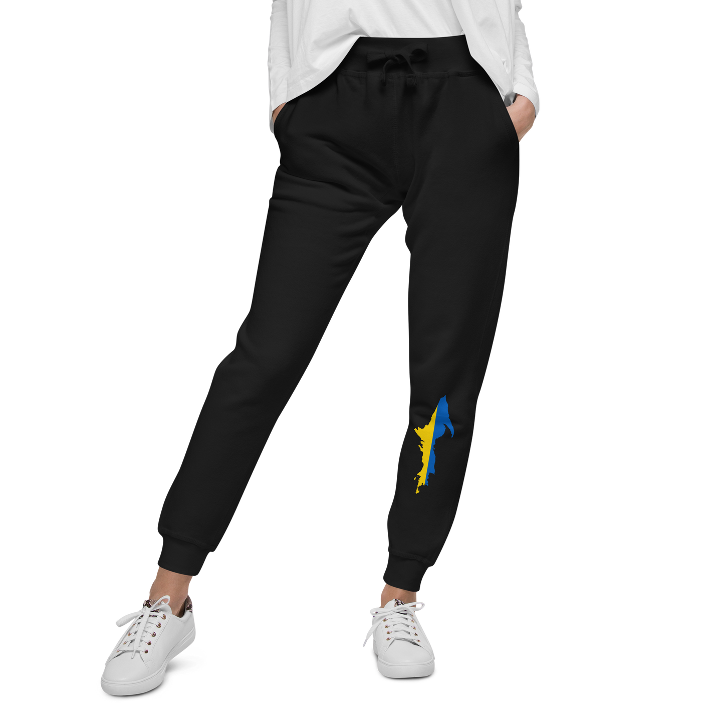 Michigan Upper Peninsula Sweatpants (w/ UP Ukraine Flag Outline)