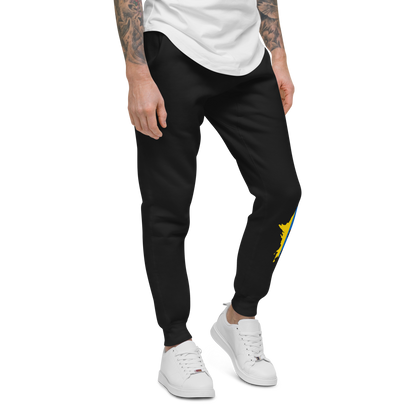 Michigan Upper Peninsula Sweatpants (w/ UP Ukraine Flag Outline)