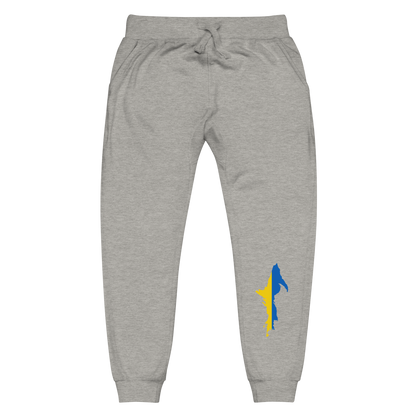 Michigan Upper Peninsula Sweatpants (w/ UP Ukraine Flag Outline)