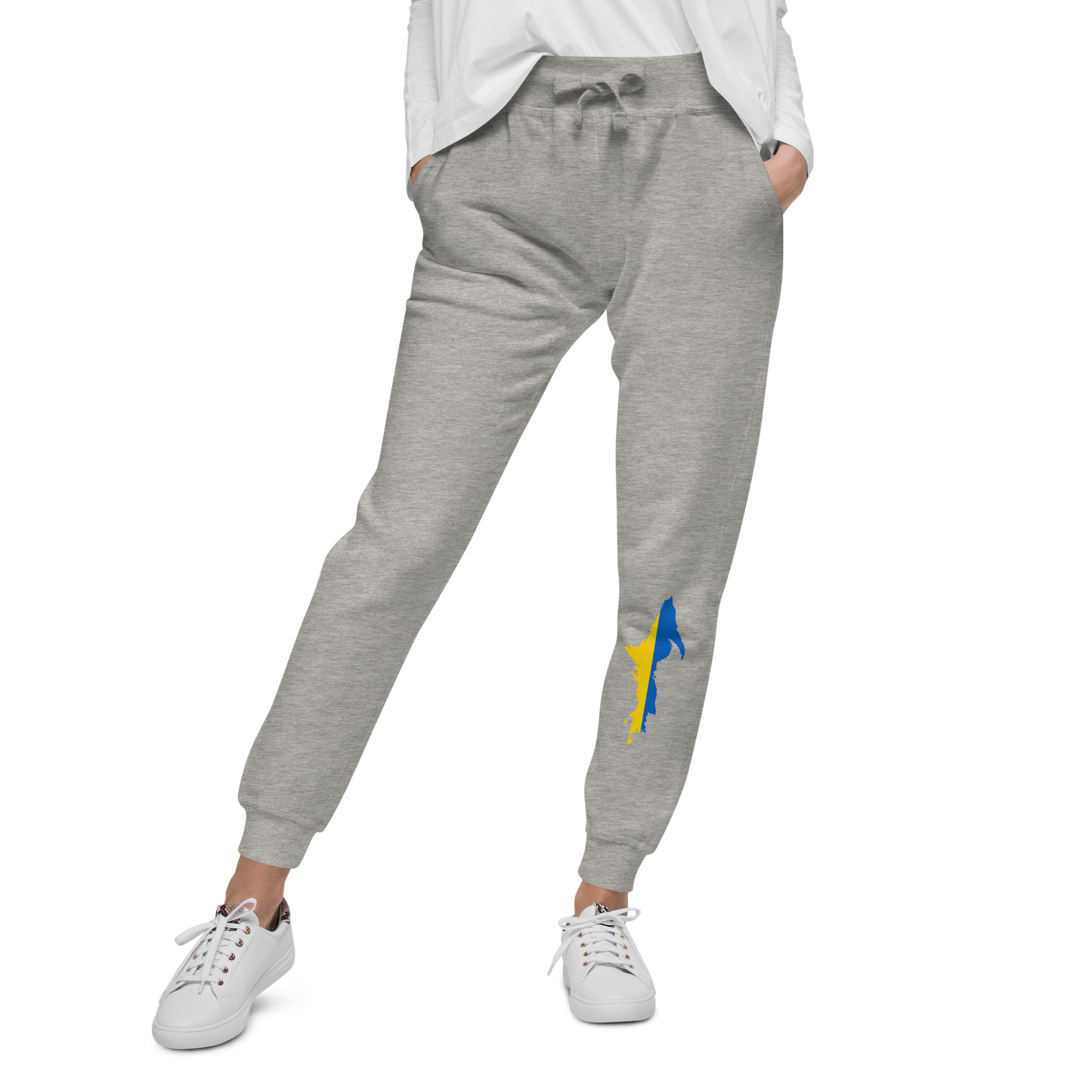 Michigan Upper Peninsula Sweatpants (w/ UP Ukraine Flag Outline)