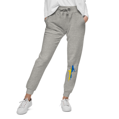 Michigan Upper Peninsula Sweatpants (w/ UP Ukraine Flag Outline)