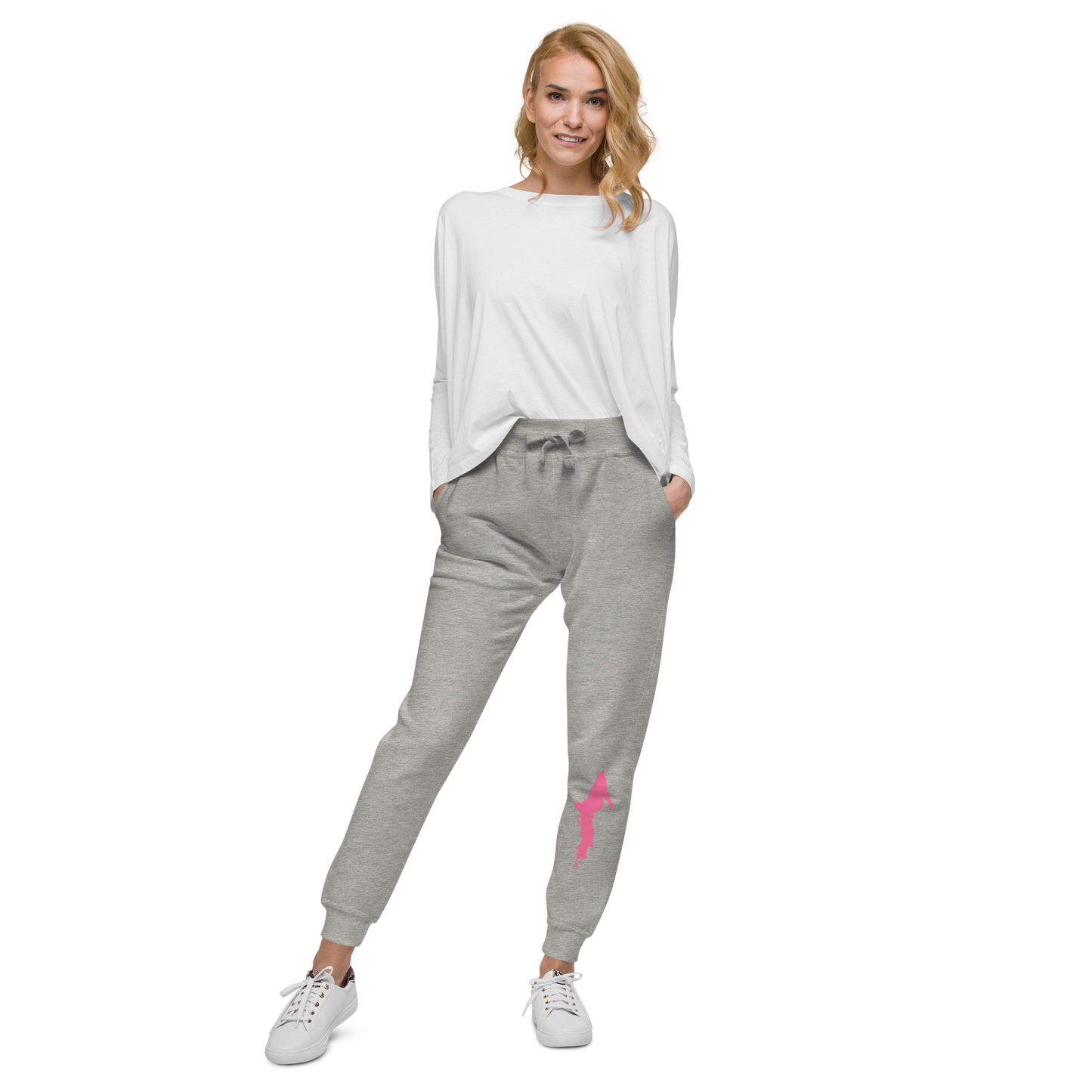 Michigan Upper Peninsula Sweatpants (w/ Pink UP Outline)