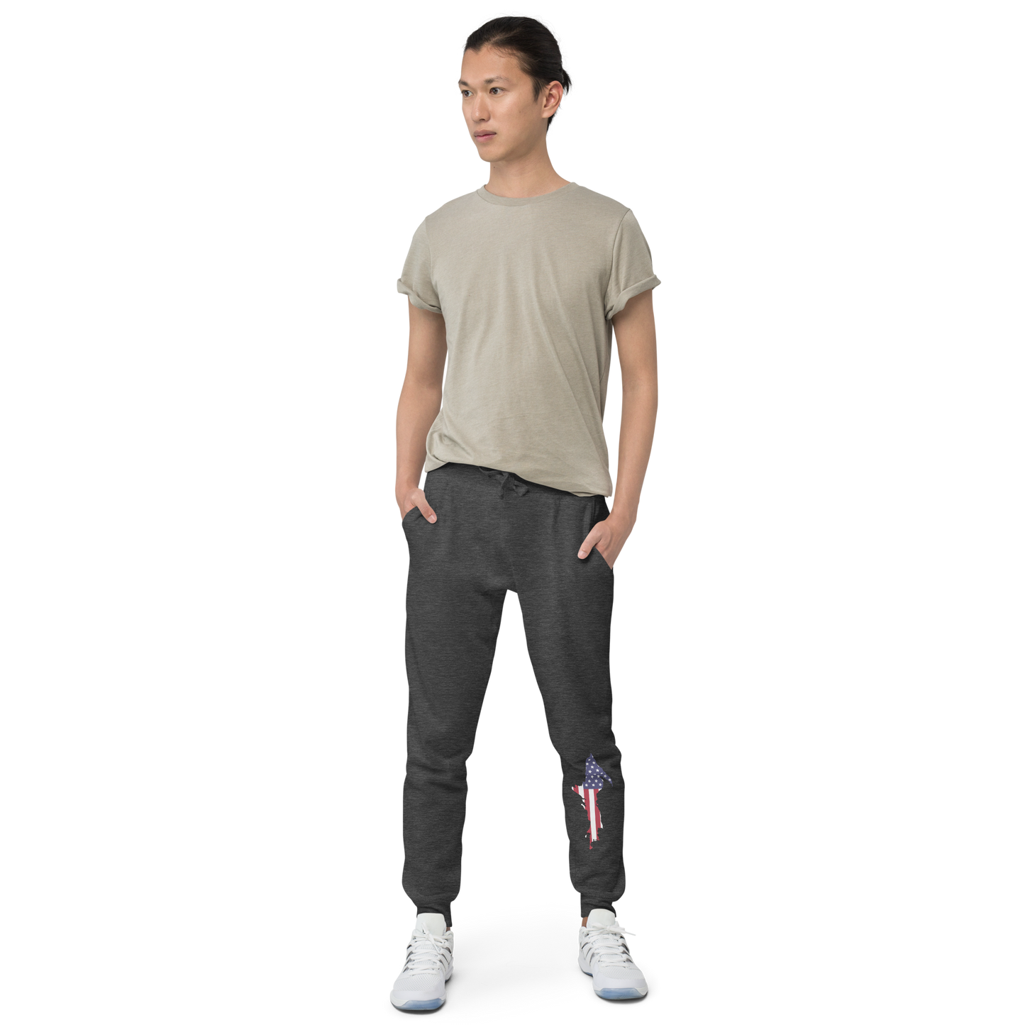 Michigan Upper Peninsula Sweatpants (w/ MI USA Flag Outline)