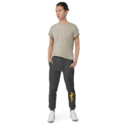 Michigan Upper Peninsula Sweatpants (w/ Gold UP Outline)