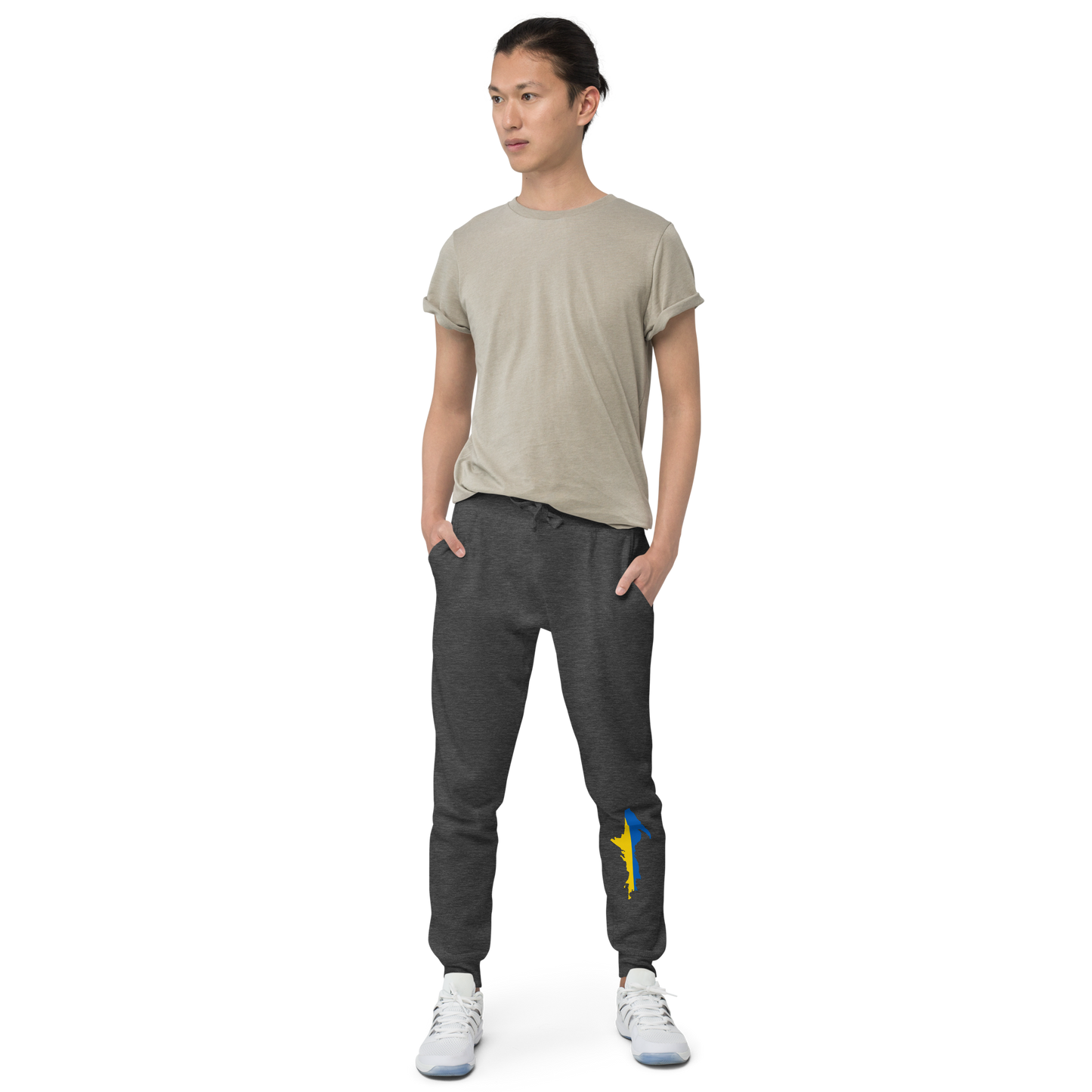 Michigan Upper Peninsula Sweatpants (w/ UP Ukraine Flag Outline)