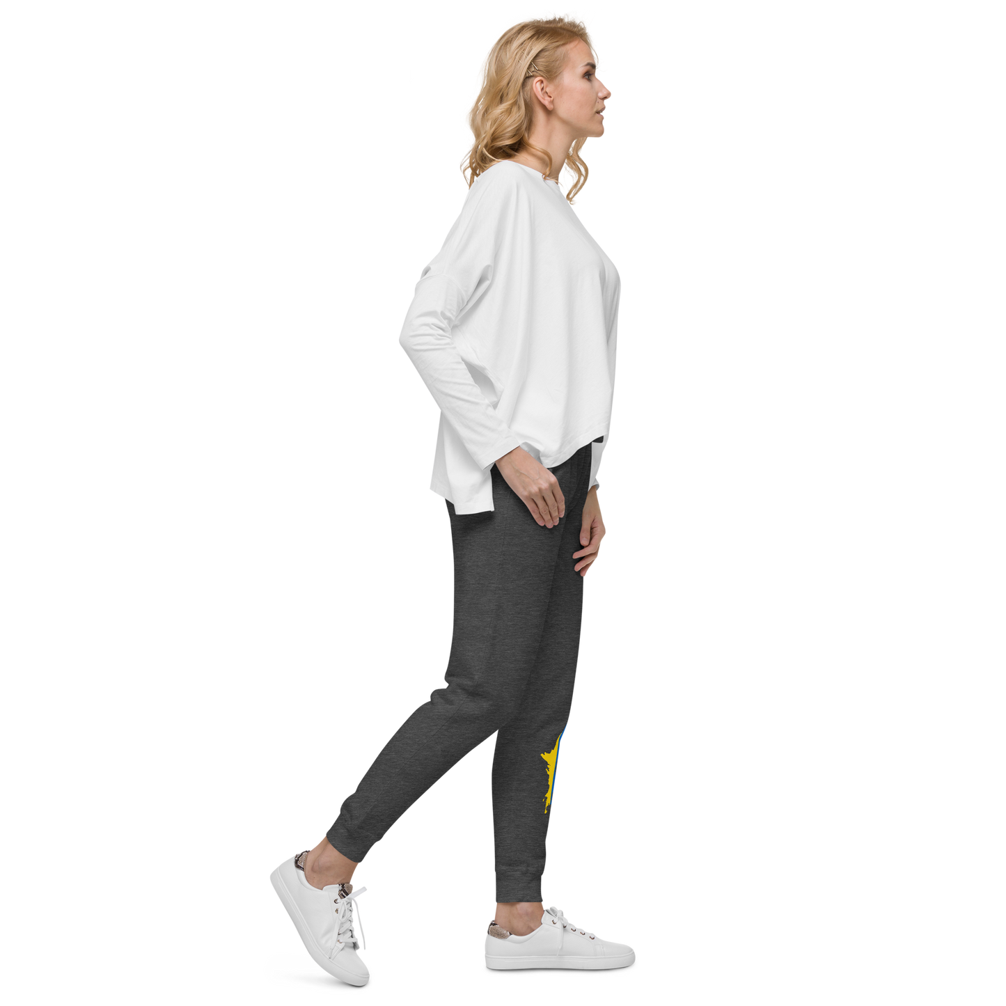 Michigan Upper Peninsula Sweatpants (w/ UP Ukraine Flag Outline)