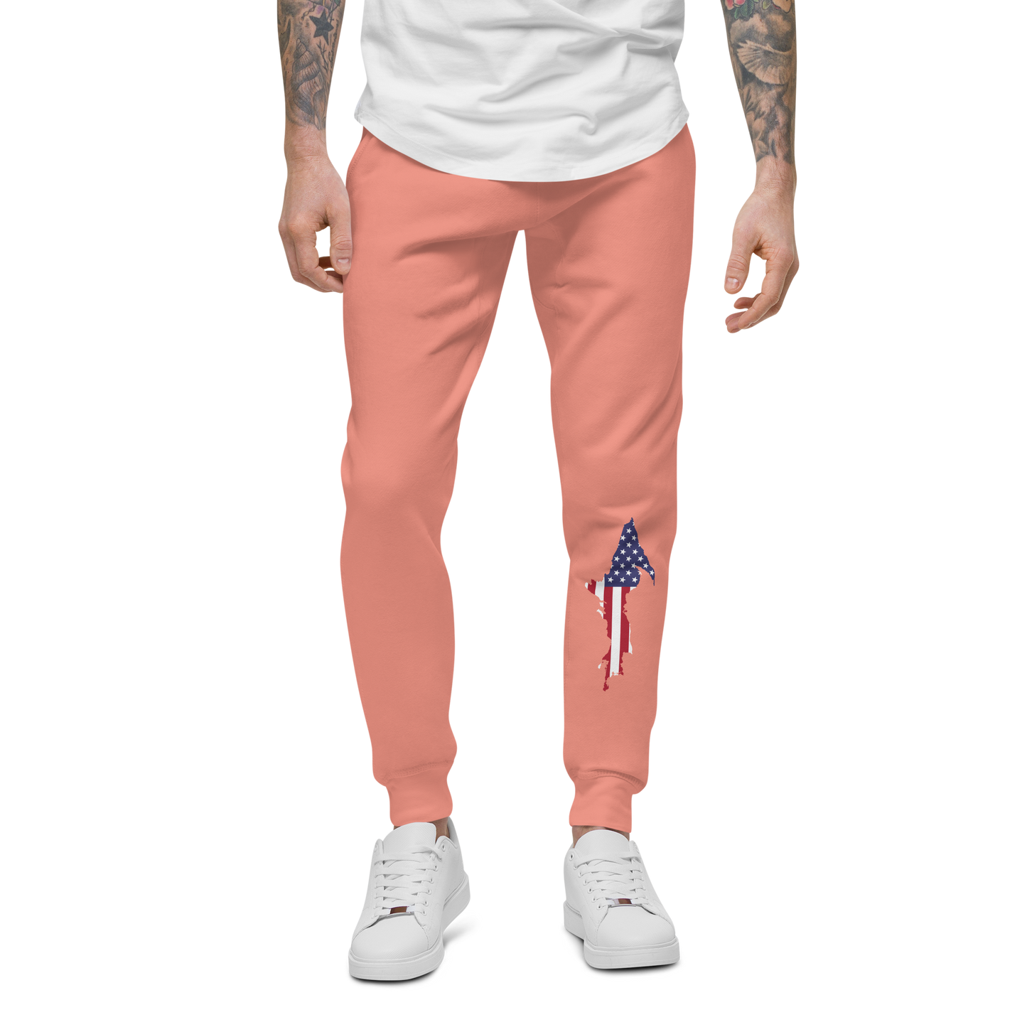 Michigan Upper Peninsula Sweatpants (w/ MI USA Flag Outline)