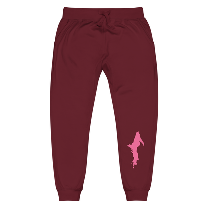 Michigan Upper Peninsula Sweatpants (w/ Pink UP Outline)