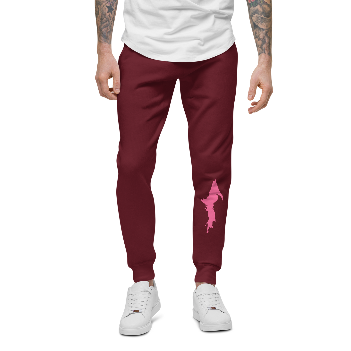 Michigan Upper Peninsula Sweatpants (w/ Pink UP Outline)