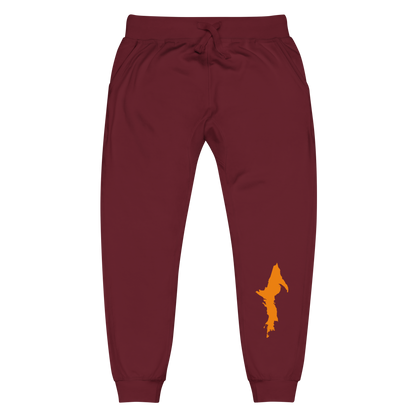 Michigan Upper Peninsula Sweatpants (w/ Orange UP Outline)