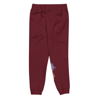 Michigan Upper Peninsula Sweatpants (w/ MI USA Flag Outline)