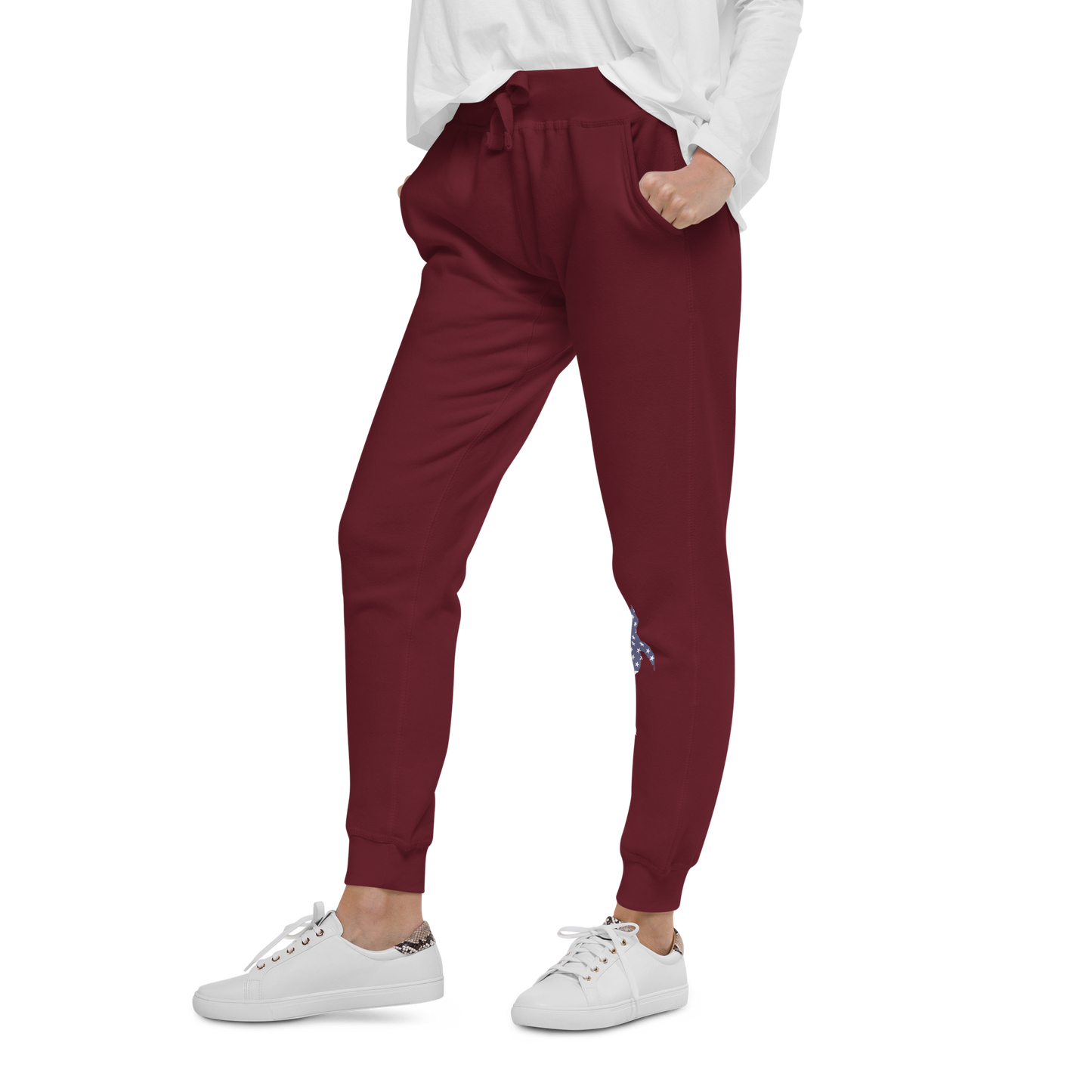 Michigan Upper Peninsula Sweatpants (w/ MI USA Flag Outline)