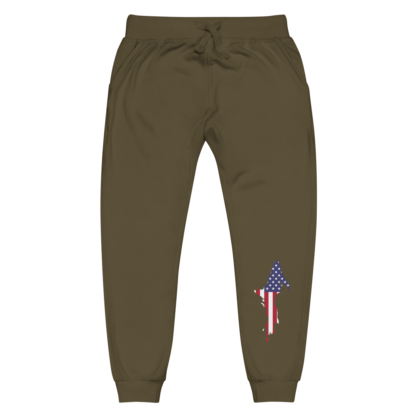 Michigan Upper Peninsula Sweatpants (w/ MI USA Flag Outline)