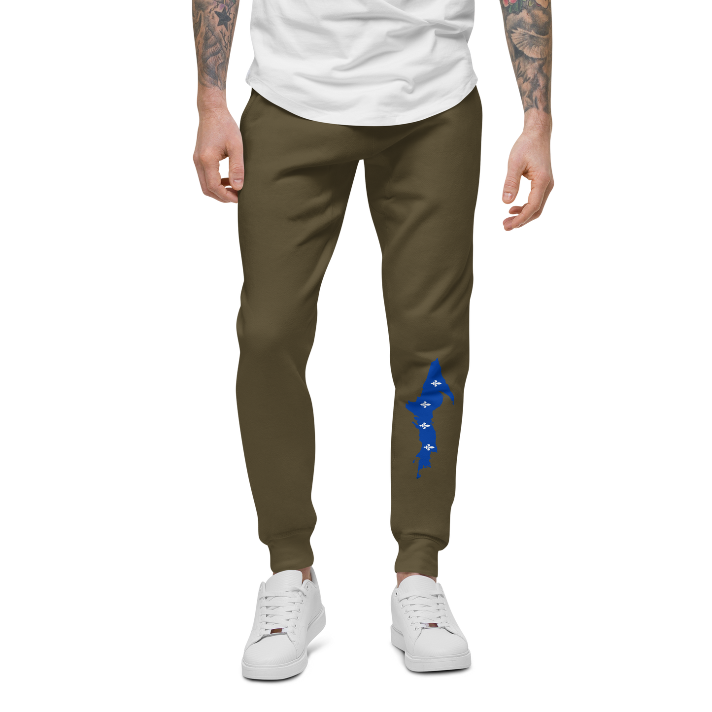 Michigan Upper Peninsula Sweatpants (w/ UP Quebec Flag Outline)