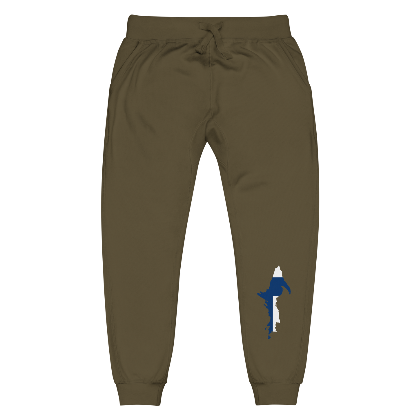 Michigan Upper Peninsula Sweatpants (w/ UP Finland Flag Outline)