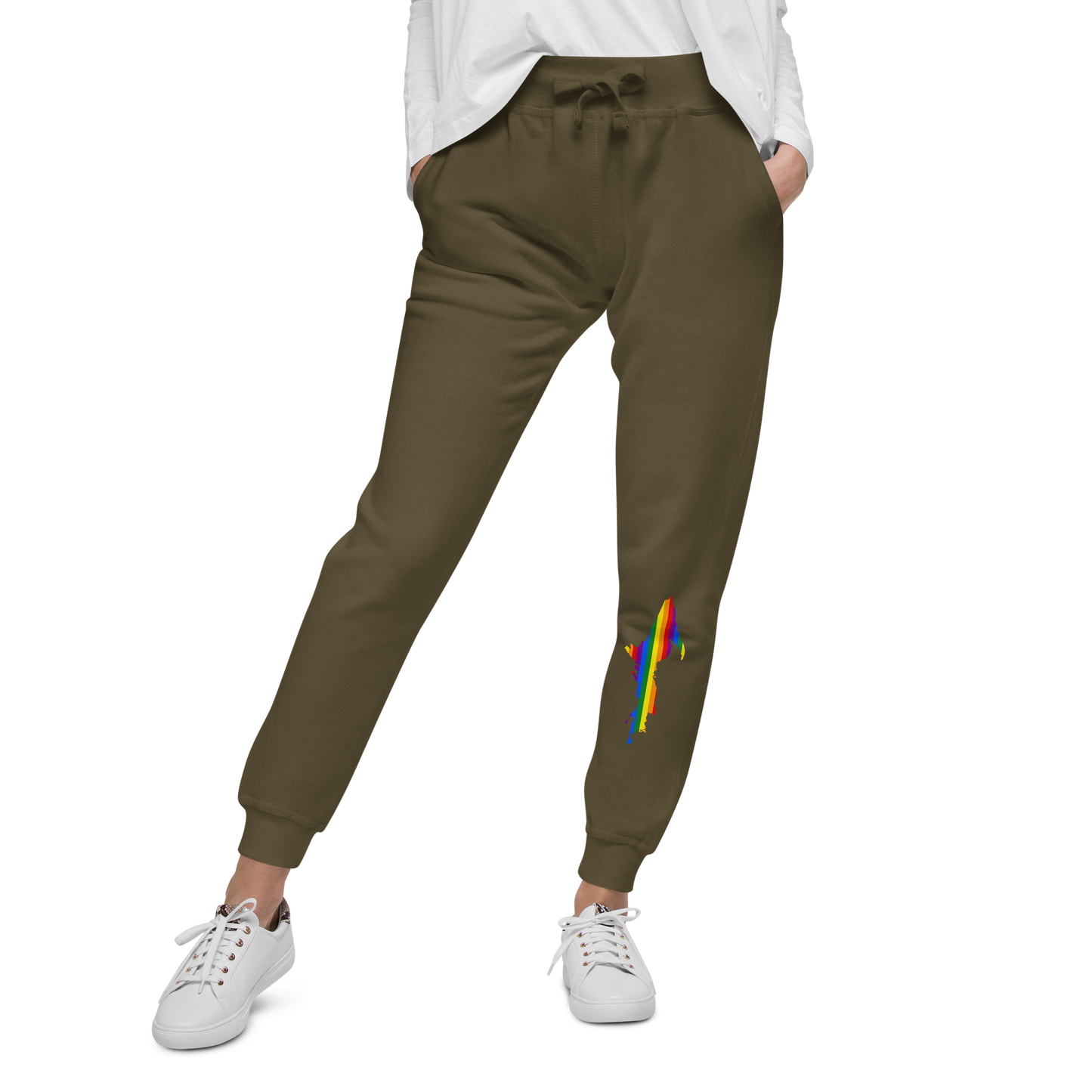 Michigan Upper Peninsula Sweatpants (w/ UP Pride Flag Outline)