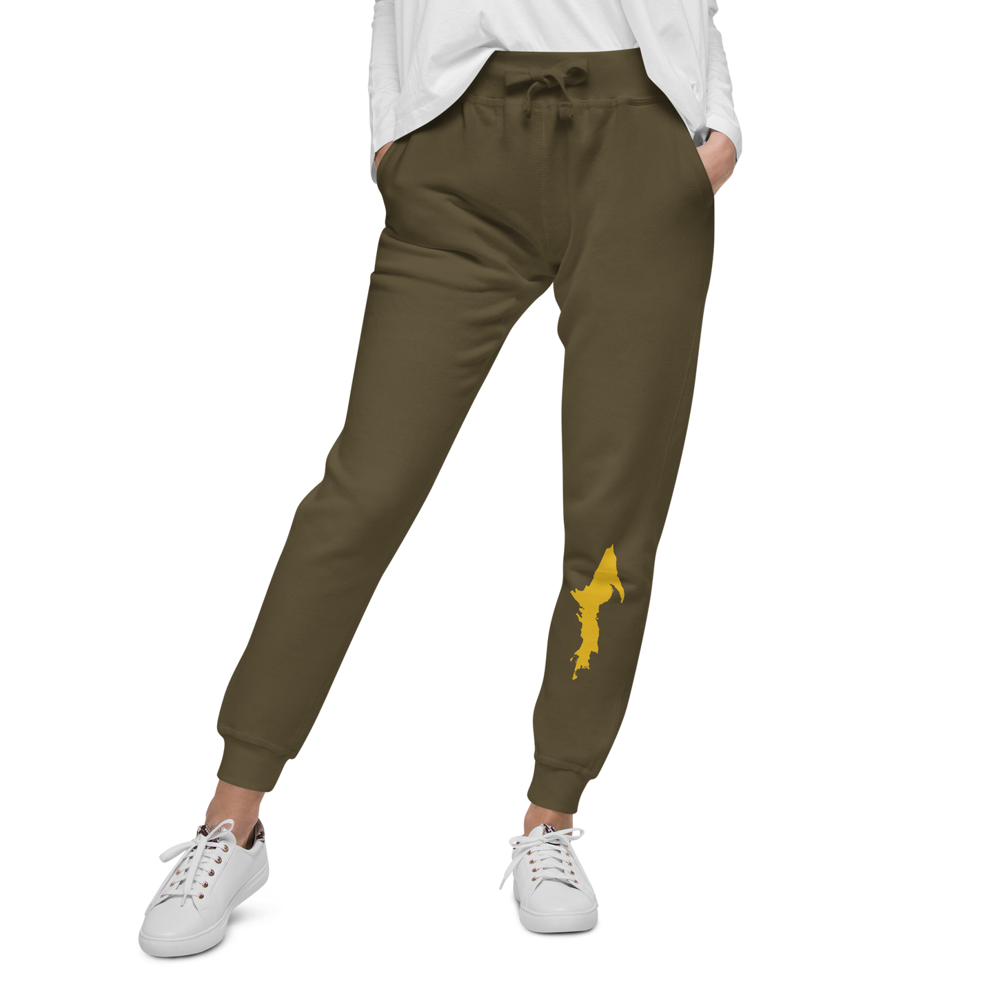 Michigan Upper Peninsula Sweatpants (w/ Gold UP Outline)