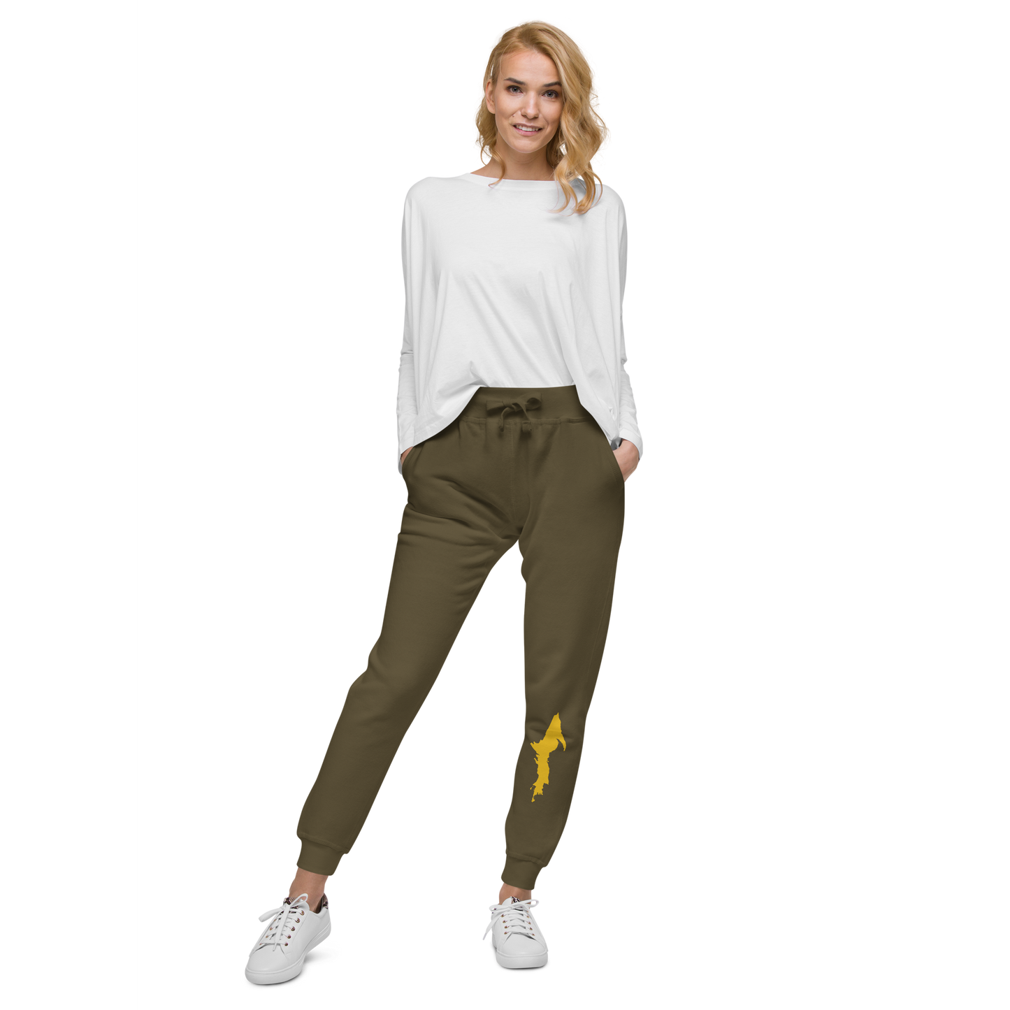 Michigan Upper Peninsula Sweatpants (w/ Gold UP Outline)