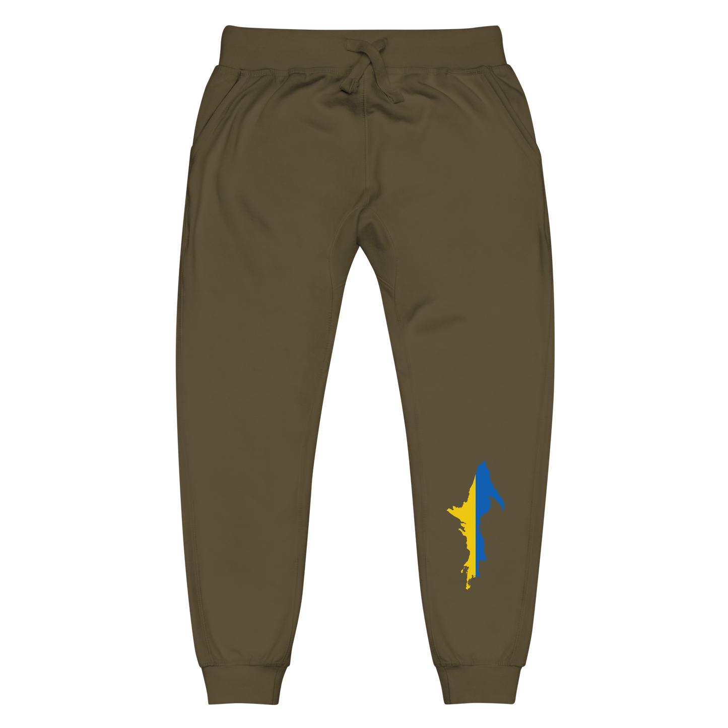 Michigan Upper Peninsula Sweatpants (w/ UP Ukraine Flag Outline)