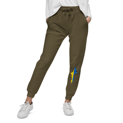 Michigan Upper Peninsula Sweatpants (w/ UP Ukraine Flag Outline)