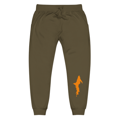 Michigan Upper Peninsula Sweatpants (w/ Orange UP Outline)