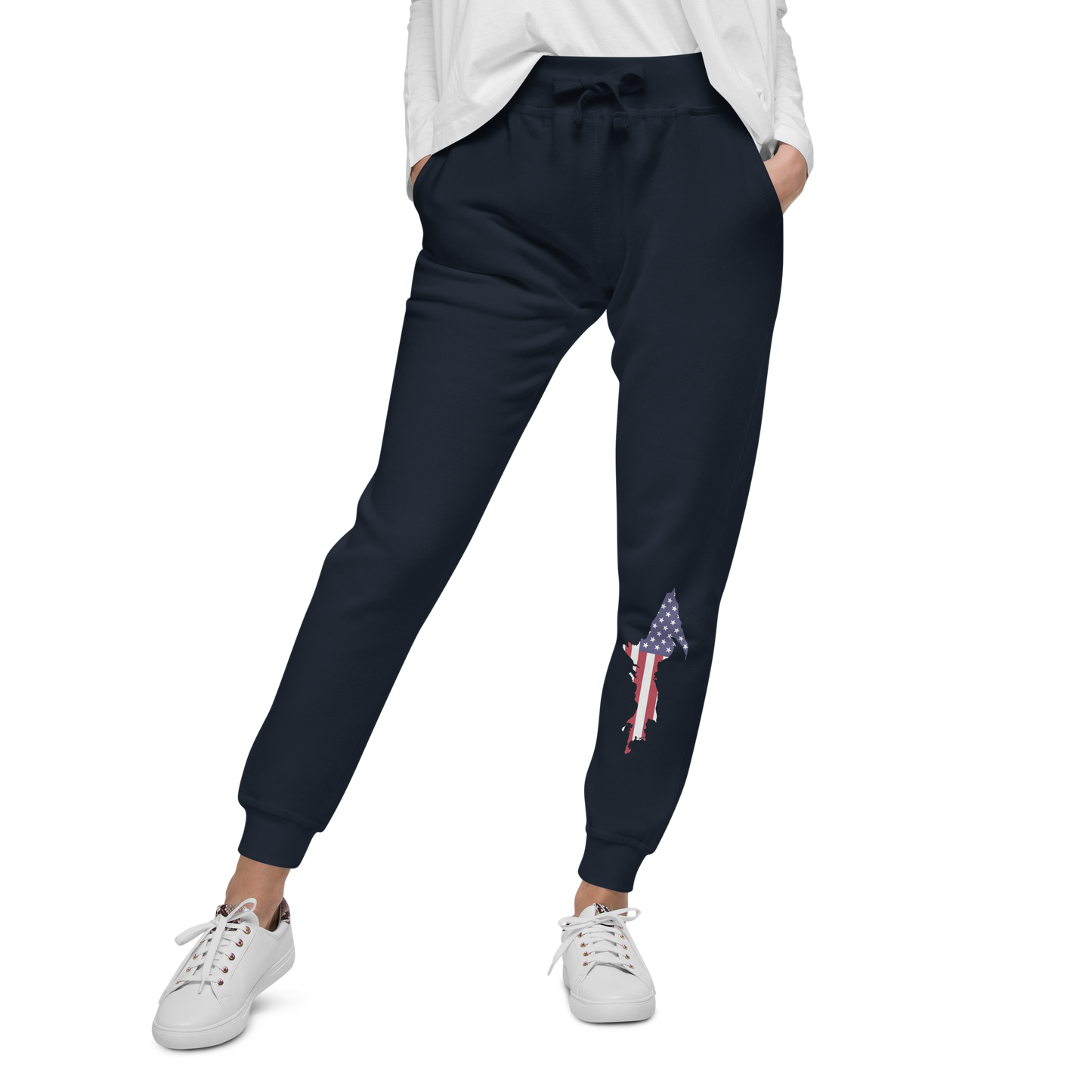 Michigan Upper Peninsula Sweatpants (w/ MI USA Flag Outline)