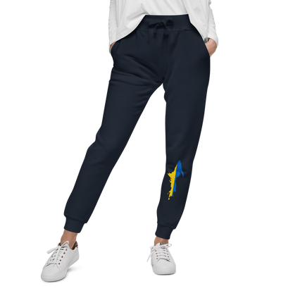 Michigan Upper Peninsula Sweatpants (w/ UP Ukraine Flag Outline)