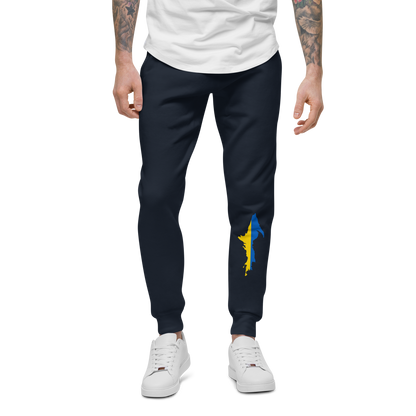 Michigan Upper Peninsula Sweatpants (w/ UP Ukraine Flag Outline)