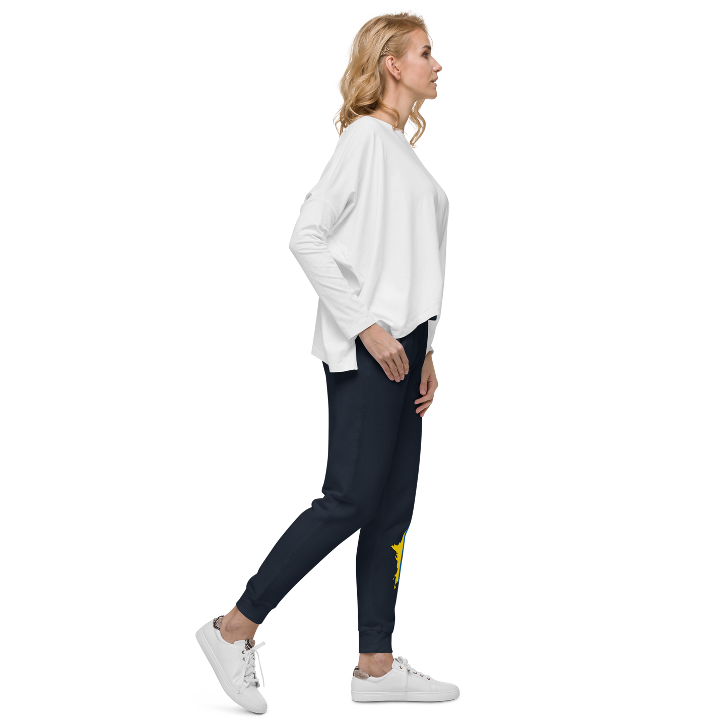 Michigan Upper Peninsula Sweatpants (w/ UP Ukraine Flag Outline)