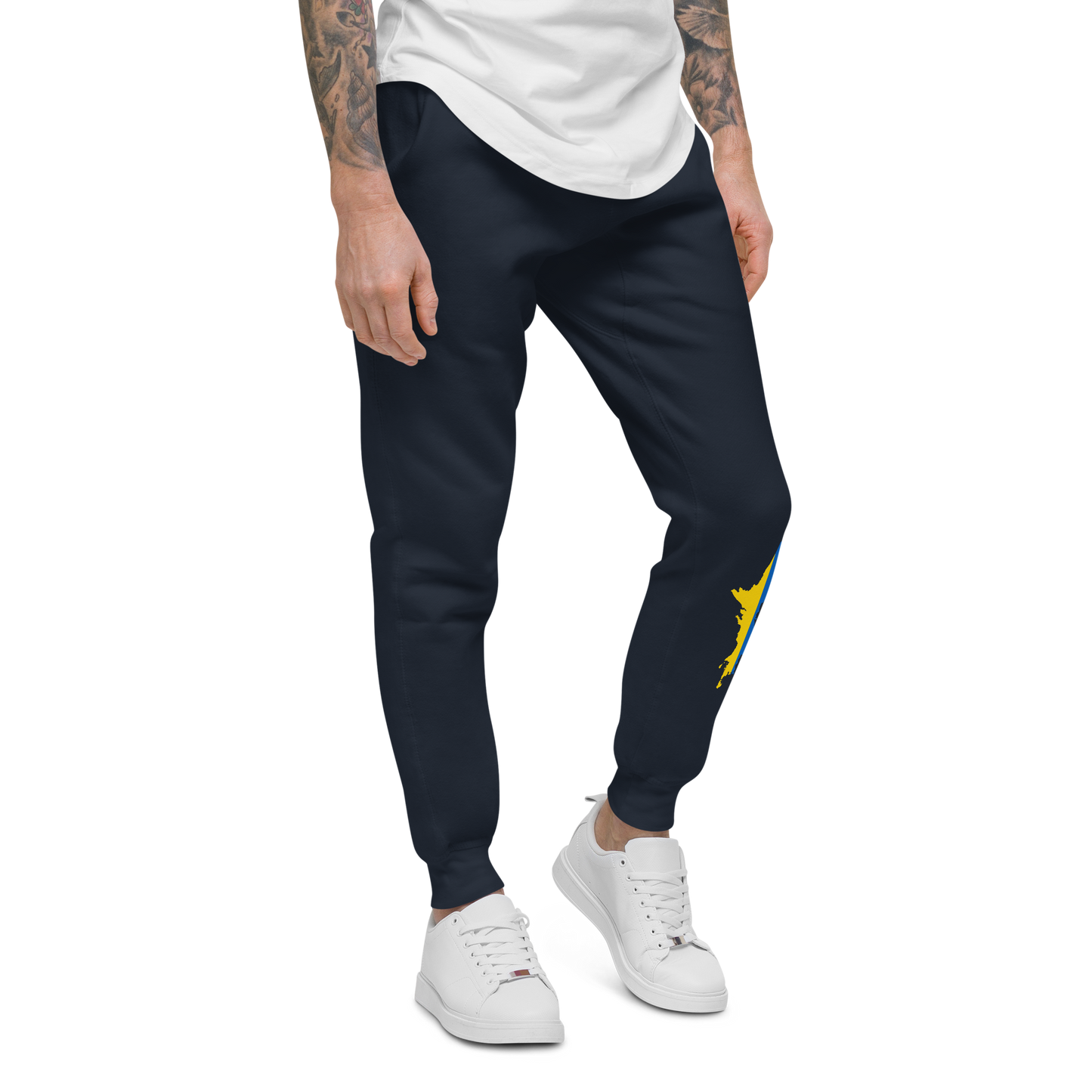 Michigan Upper Peninsula Sweatpants (w/ UP Ukraine Flag Outline)