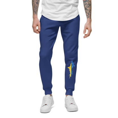 Michigan Upper Peninsula Sweatpants (w/ UP Ukraine Flag Outline)