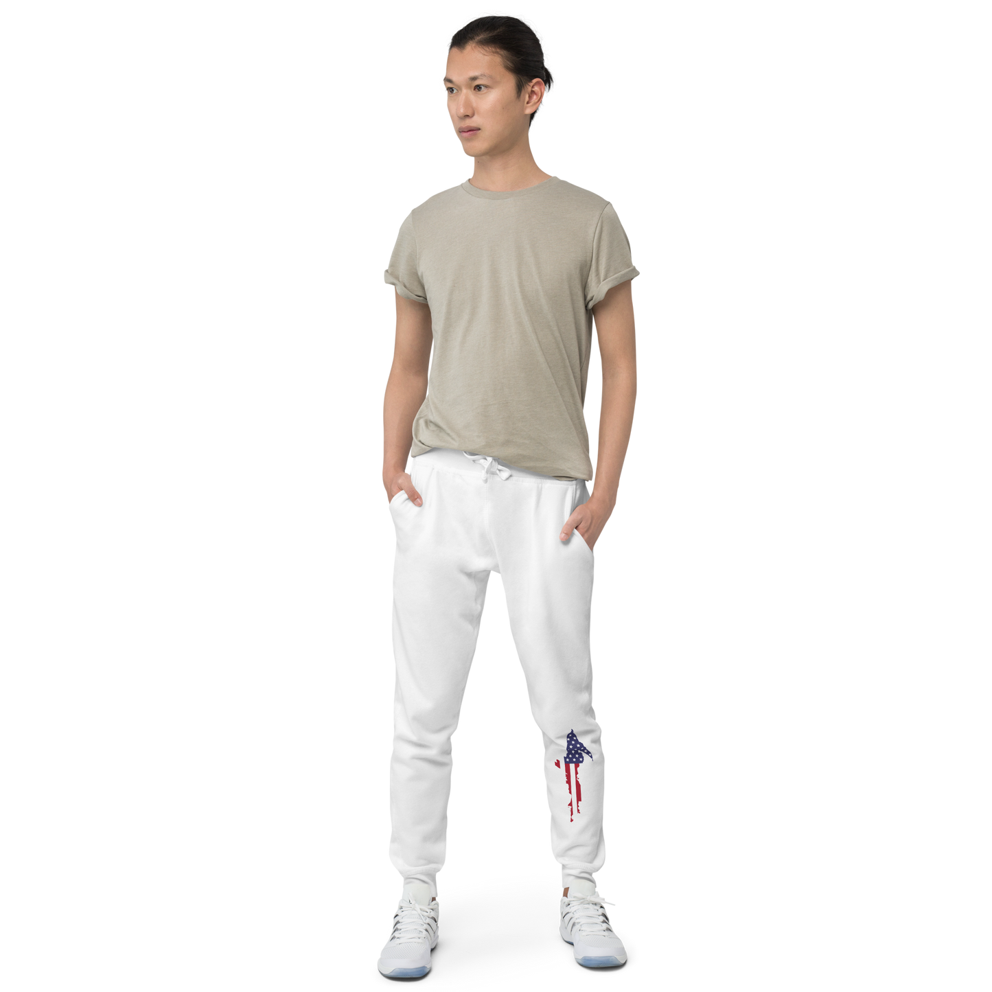 Michigan Upper Peninsula Sweatpants (w/ MI USA Flag Outline)